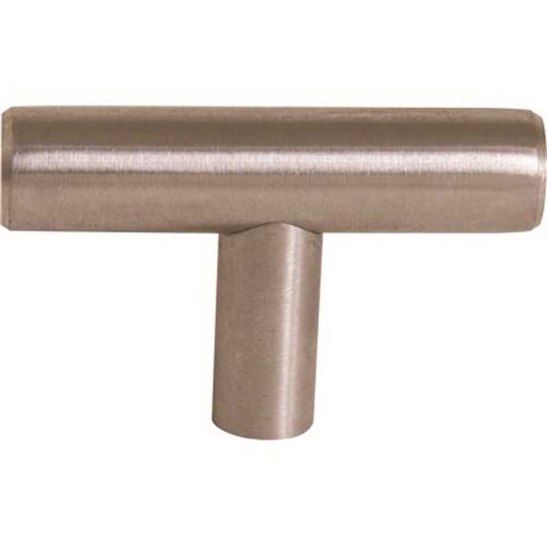 Anvil Mark 2 in. Satin Nickel Hollow Stainless Steel Drawer Pull, 5PK 2492428